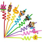 Reusable straws are perfect for kids' summer parties. They come with 24 straws and 2 cleaning brushe