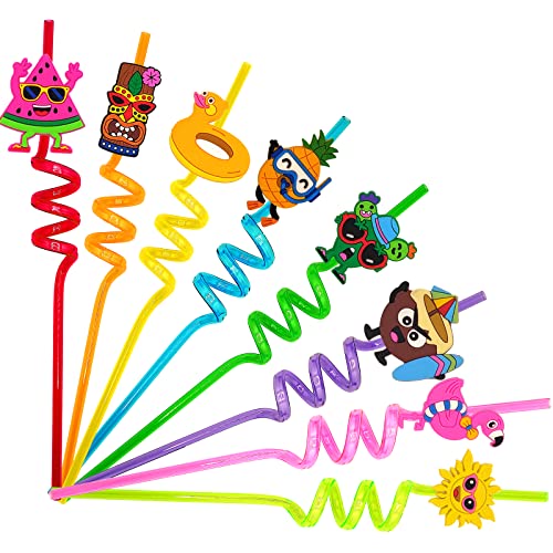 Reusable Straws Are Perfect For Kids' Summer Parties. They Come With 24 Straws And 2 Cleaning Brushes, So You Can Enjoy Your Pool Party, Undersea Party, Hawaiian Party, Or Other Summer Celebration #TOP1