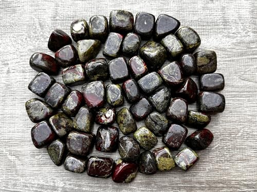 Image of 1 /2 LB Dragon Blood Jasper Tumbled Stones, Polished Dragon Blood Jasper Gemstone, Dragon Blood Jasper Healing Crystals (Dragon Blood Jasper)