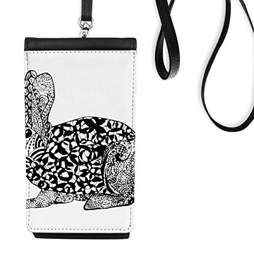 Pochette téléphone lapin noir idéale pour vos balades en ville