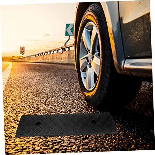 Rampa de plástico para bordillo de coche Sosoport, negra, alta, para entrada de garaje, muelle de carga, motocicleta, SUV, scooter y silla de ruedas, resistente a la presión miniatura 7