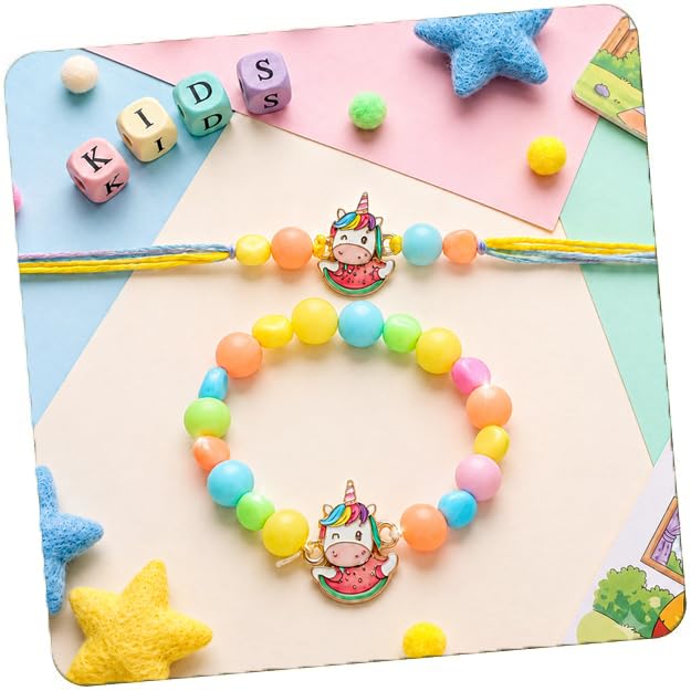 Image of CraftVatika Set of 2 Rakhi for Kids Brother, Rakhi Set for Brother Boys Girls Baby Kids, Cartoon Designer rakhis for Children, Rakshabandhan Combo with Greeting Card Tilakk, Raksha Sutra for Child
