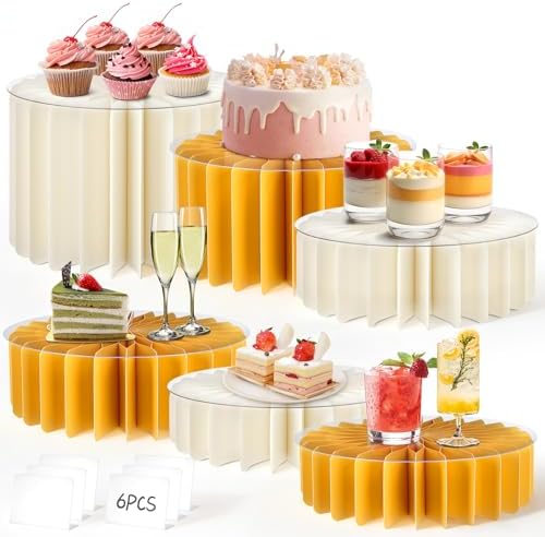 Amazon.com: Youjoitim 6Pcs Buffet Risers, Food Risers for Table ...