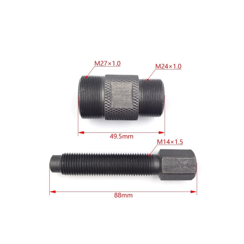 Motorrad M24 M27 Schwungrad Rotor Puller Werkzeug Doppel-Kopf Magneto Motor Code Magnetische Zylinder Entferner Schraubenschlüssel