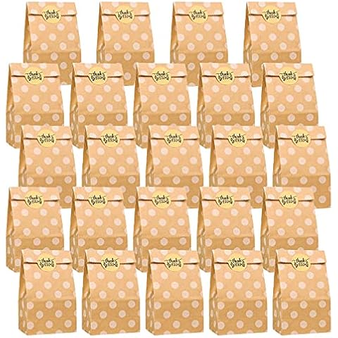 XC Mini Polka Dot Kraft Paper Bags Cover