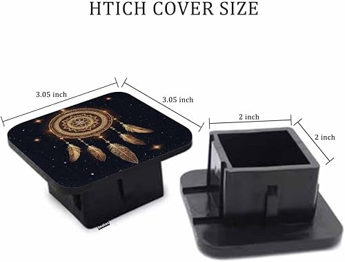 Vista 16 de Cubierta de enganche de remolque de 2 pulgadas, águila calva, grunge, águila calva americana, bandera de Estados Unidos, cubierta de goma