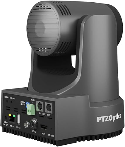 Miniatura 6 de PTZOptics Move 4K 12X Cámara de Zoom Óptico - Gris (Gris) Gris,Blanco