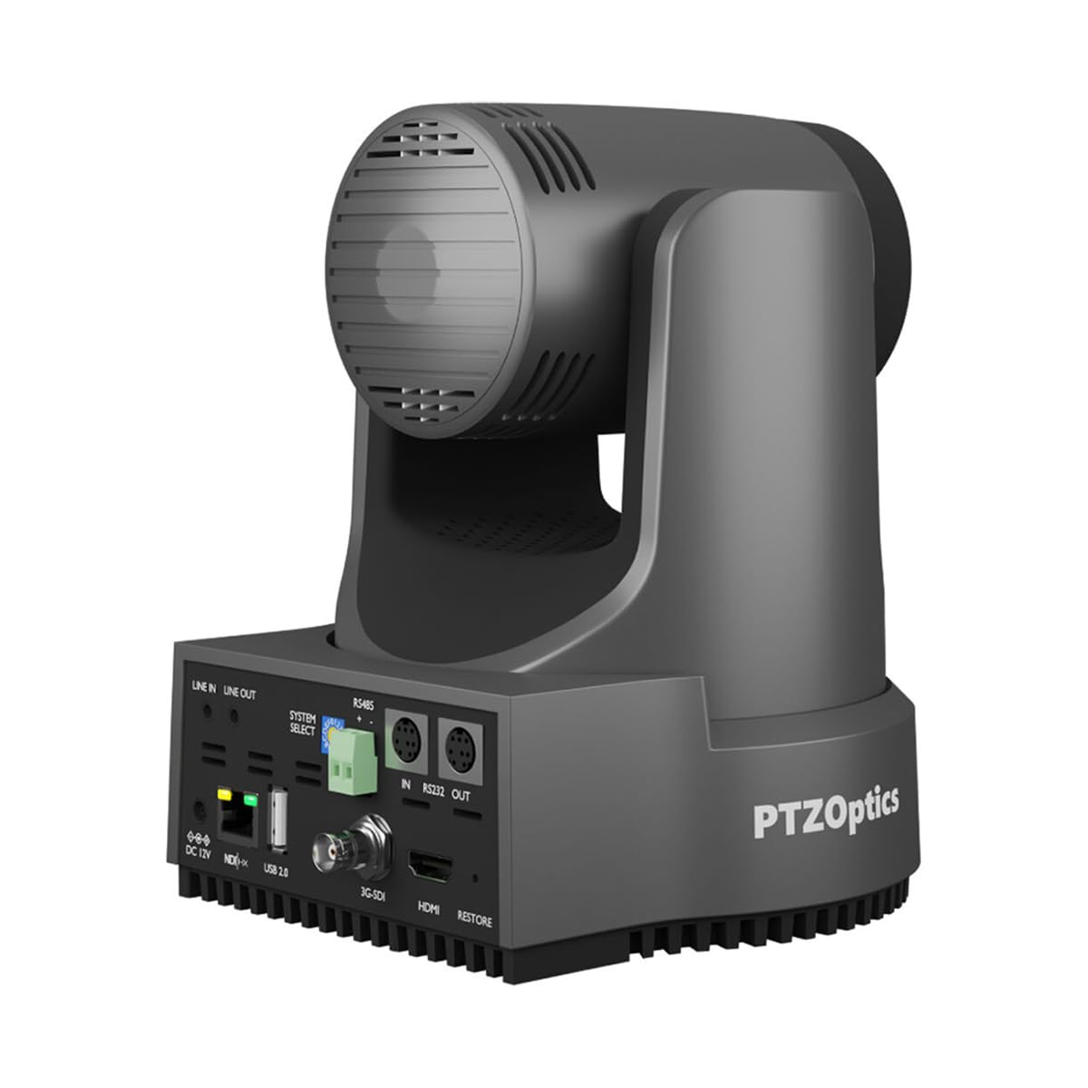 PTZOptics Move 4K Turret IP-Sicherheitskamera Innen & Au?en 3840 x 2160 Pixel Decke/Wand/Stange (PT12X-4K-GY-G3)