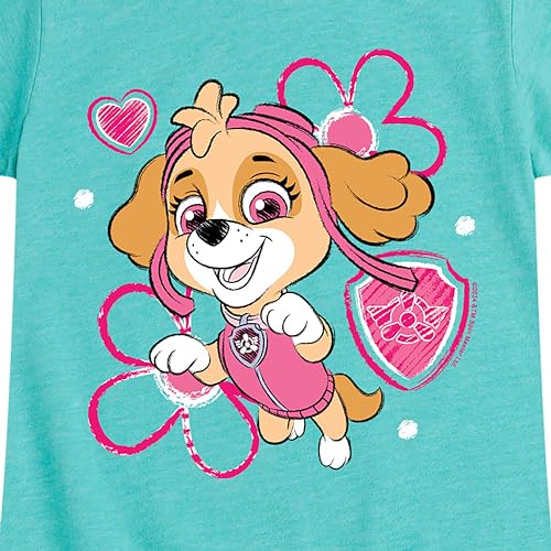 HYBRID APPAREL - Paw Patrol - Skye Sketch - Toddler & Youth Girls Short Sleeve Graphic T-Shirt3