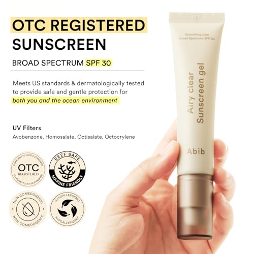 Abib Airy Clear Sunscreen Gel SPF30 1.01 fl.oz / 30 g (Semi- matte) | Korean Suncreen, Suncare, Sunblock, No White cast, Reef Safe, Primer poreless - Image 6