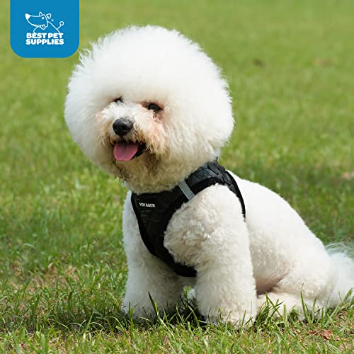 Best Pet Supplies Voyager Step-In Soft Plush Dog Harness - Step In Vest for Small & Medium Dogs - Red Plush, XS (Chest: 13-14.5") - Image 4