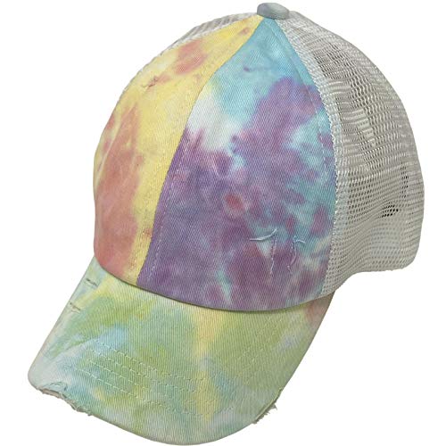 Image of C.C Ponytail Criss Cross Messy Buns Ponycaps Baseball Cap Dad Trucker Mesh Hat