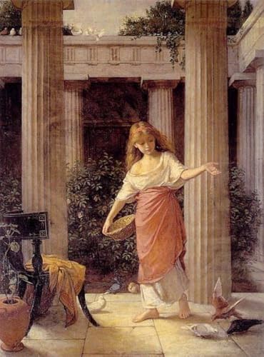 Peinture John William Waterhouse en toile triptyque pour une atmosphère sereine
