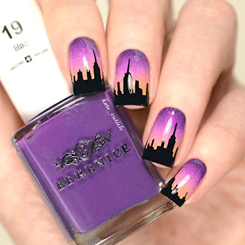 Whats Up Nails - City Vinyl Stencils For Nail Art Design (1 Sheet, 20 Stencils) #TOP5