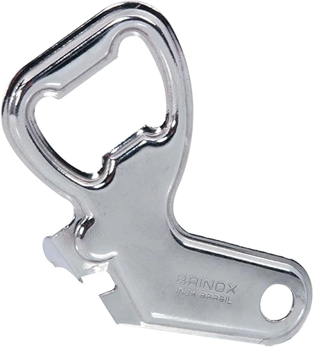 Brinox - Abridor de Latas e Garrafas 9cm Beli - Aço Inox