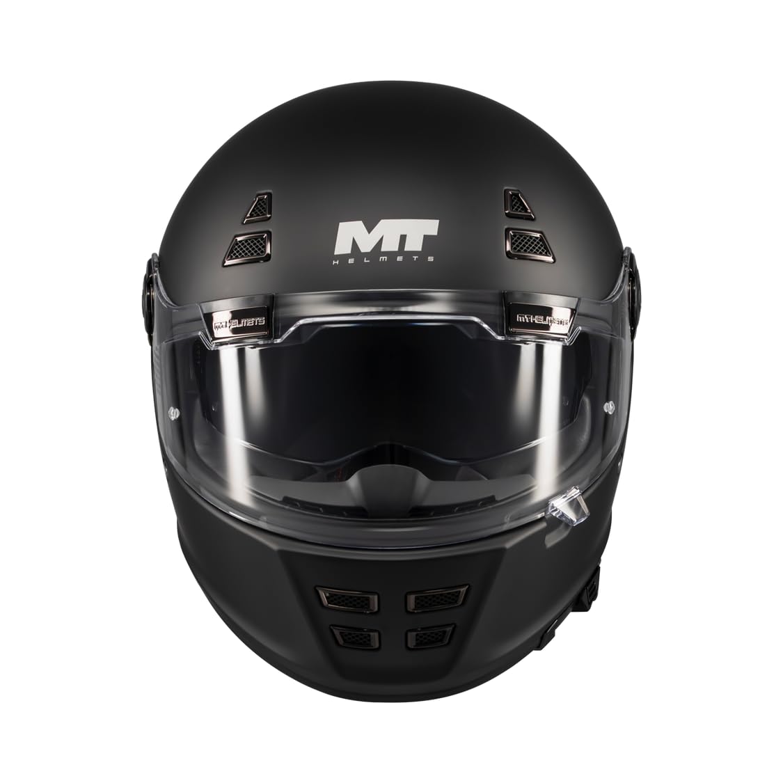 MT Helmets Jarama SV – Casco Moto Integral Retro con Visor Solar Retráctil Full Vision, Interior Lavable, Ventilación Avanzada y Calota HIRP | Homologado ECE 22.06 & DOT