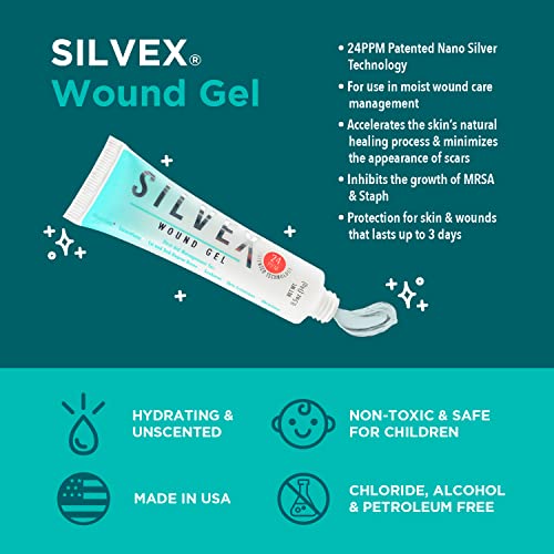 Be Smart Get Prepared Silvex Wound Gel, Transparent, 0.5 Fl Oz #TOP2