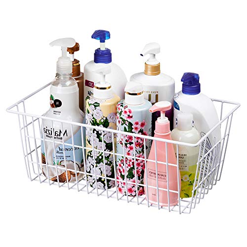 Sanno Freezer Baskets Pantrty Storage Baskets Bins,Farmhouse Metal Wire Basket Freezer Storage Wire Baskets Organizer Wire Storage Basket For Kitchen Pantry Organizer Bins,14"X11"X6" #TOP3