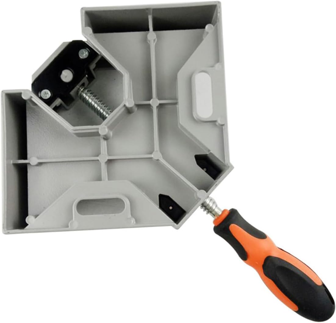 LIFKOME 90Degree Single Handle Right Angle Clamp Aluminum Alloy Corner Vise for Woodworking Photo Framing and Furniture Installation Durable Fixture Vise Tool