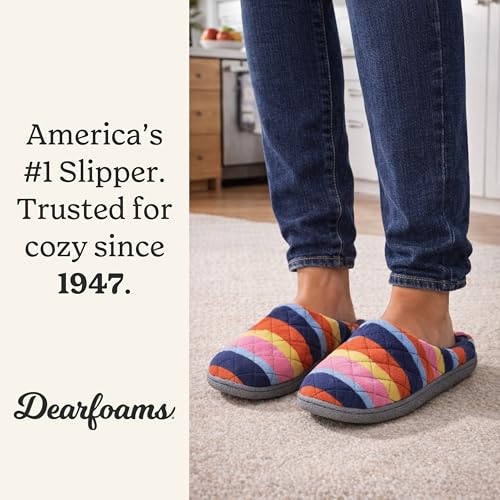 Image of Leslie Terry Clog House Shoes with Memory Foam, Indoor Slippers with Wide Widths
