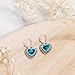 Bottled Up Designs Handmade Homespun Hearts Earrings, Recycled Vintage Glass, Sterling Silver, Eco Friendly, Made in USA, Mothers Day, Women, Anniversary (Mason Jar (Aqua))