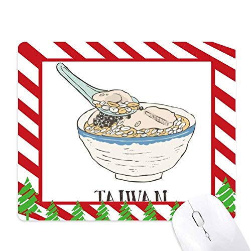 Tapis de souris canne de noël ice food taïwan verre contre la fatigue