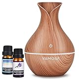 Essential Oil Diffuser Cool Mist Humidifiers with Oils, 120ml USB Silent Humidifier, Aromatherapy Diffusers,Waterless Auto-Off,7 Color Ambient Lights Purifier for Bedroom Office Home (Yellow)…