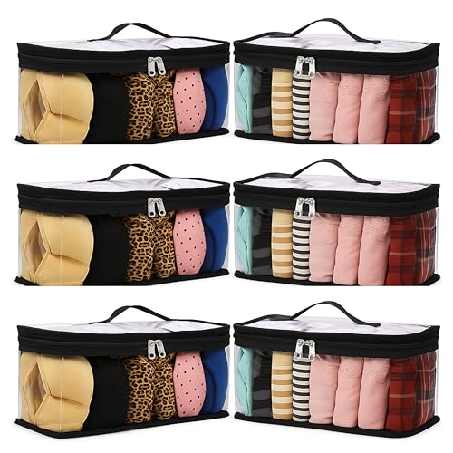 Image of FAB ELLITE Double Sided Hanging Organizer with 30 Clear Pockets | Wall Hanging Closet Storage for Socks Bra Underwear & Accessories Shelves Storage (Double-Sided Hanging Organizer, PVC Socks)