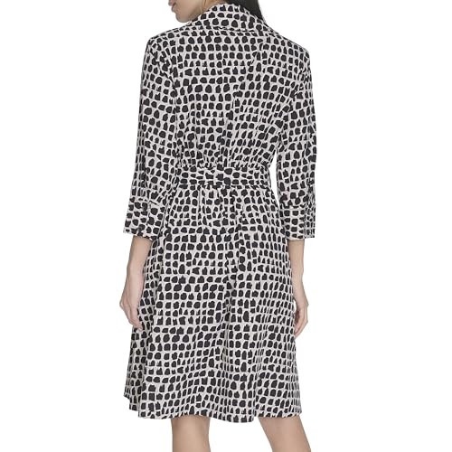 Calvin Klein Women's Printed Self Tie Dress4