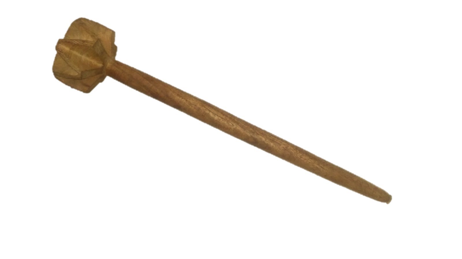 Handmade ONE PIECE Wooden Whisk Beater Wooden MATHANI RAVAI, RAVI, Hand Mixer 13 inch Size Medium for Every Kitchen uses 3