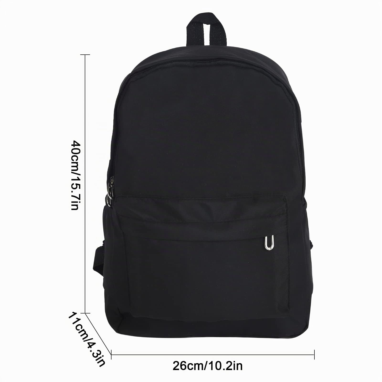 TSLBW Mochila para la Escuela Adolescentes Niños Mochila Casual para la Escuela Secundaria para Estudiantes Universitarios Bolsa de Deporte para viajes al aire libre Revista A4 IPad (negro)