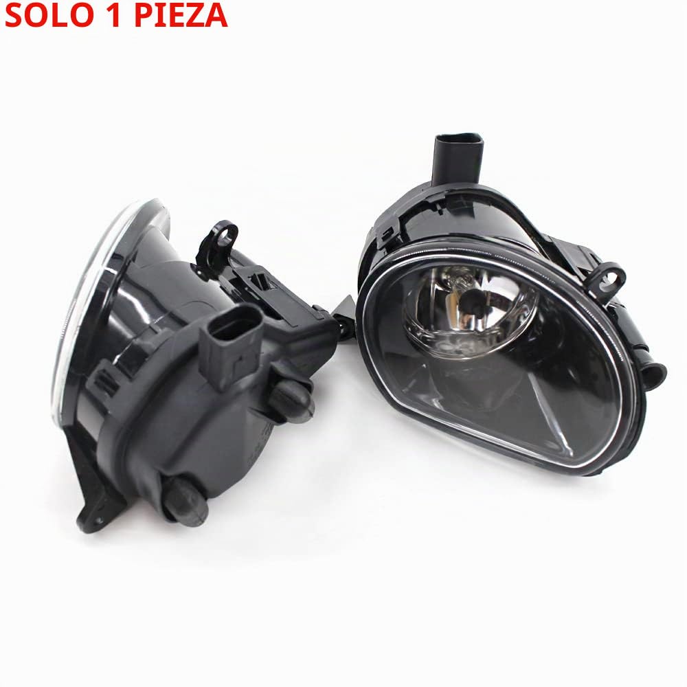 Riloer 1 pieza Lámpara de luz antiniebla del parachoques delantero del coche, lado del pasajero, apto para A-UD-I A3 2004-2008 Q7 2007-2009, 8P0941699A (izquierda), 8P0941700A (derecha)