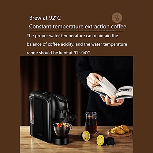 FACAZ Kapsel-Kaffeemaschine tragbare Büro-Kaffeekanne, guter Helfer für die Heimküche, Kapsel- und Pulverkaffee Dual Use… – Bild 3