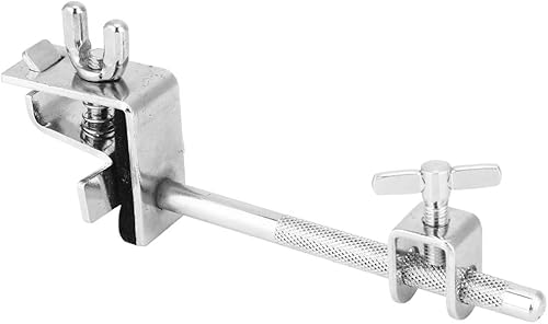 Heayzoki Abrazadera de caballo, kit de tambor montado en aro, abrazadera de instrumento de cencerro, aro de cencerro para instalación de juego de