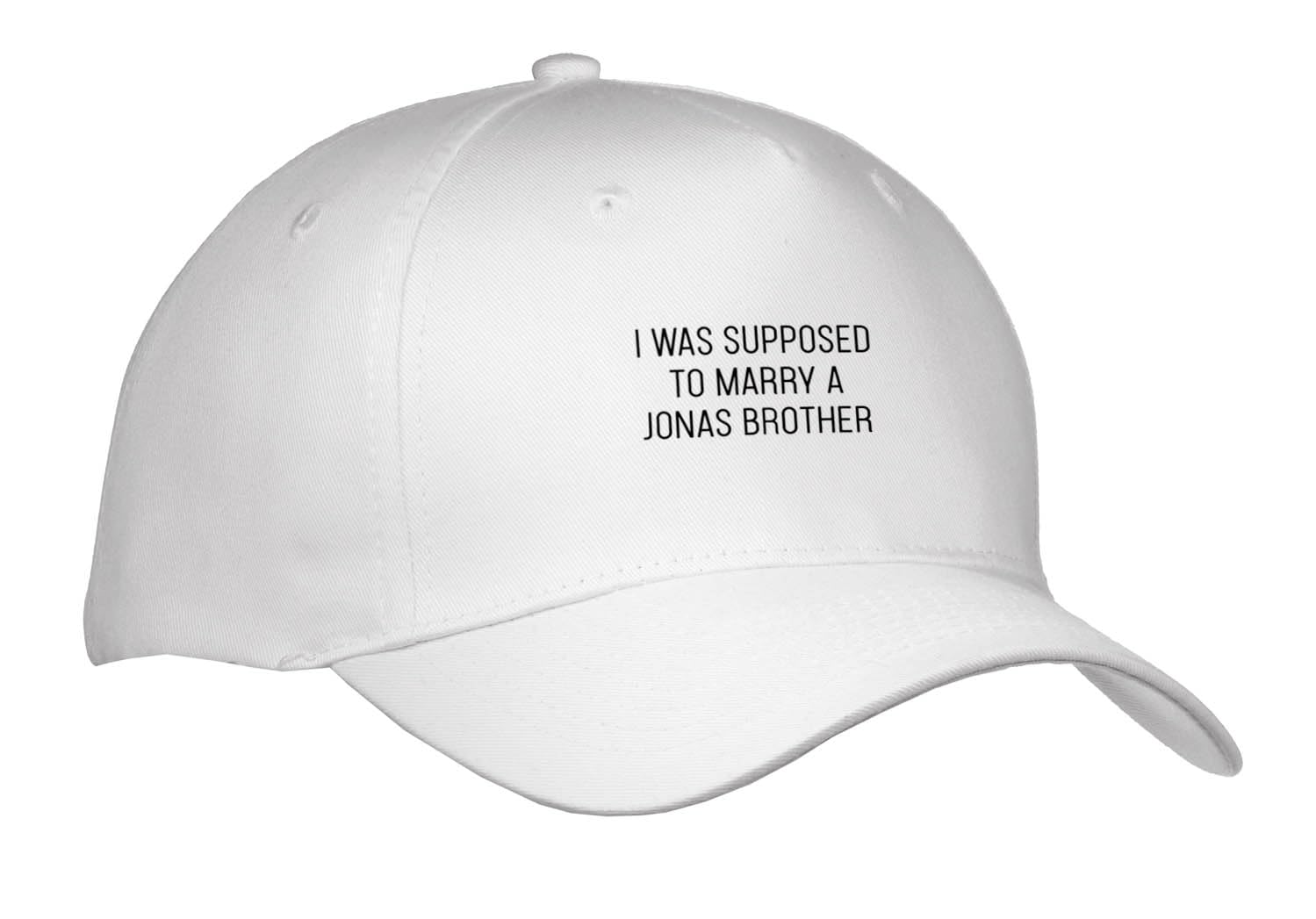 Adult Baseball Cap - I Was Supposed To Marry A Jonas Brother Anne Collections Quotes
