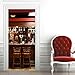 Drzwi mural 76 cm x 190 cm naklejka bar dom lodówka dekoracja sztuka ścienna murale naklejki salon przedszkole restauracja biuro dekoracja naklejki samoprzylepne