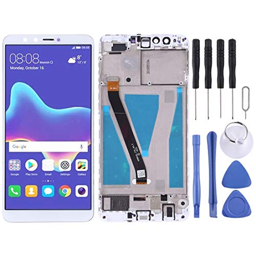 Écran LCD et Digitizer pour Huawei Enjoy 8 Plus pièce de rechange avec cadre blanc pour téléphone