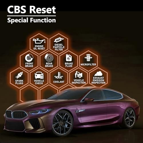 Creator C410 OBD2 Code Reader Fit for BMW and Mini EPB ABS SRS DPF Oil Reset Multi System Scan Tool with Battery Registration OBDII Scanner Diagnostic Scan Tool - Image 3