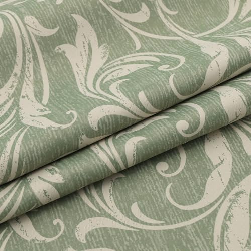Image of 80% Blackout Curtains for Bedroom, Green Window Drapes 72 Inch Length for Living Room, Thermal Insulated Grommet Curtains, 2 Panels