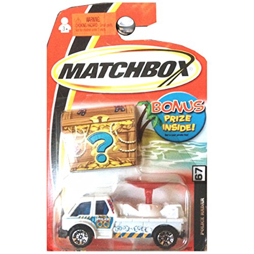 Matchbox 2005 Treasure Chest Bonus Inside Police Radar Truck White #67