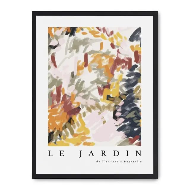 Cuadro le jardin vii : affiche d'art botanique élégante pour décoration murale de salon