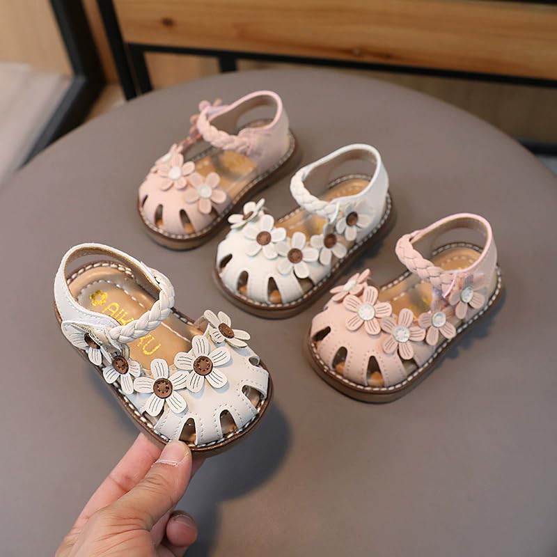 Baby Toddler Sandals Flowers Summer Walking Shoes Princess Dress Birthday Party Wedding4
