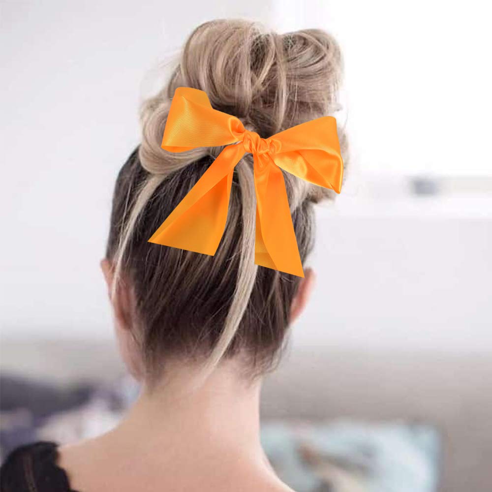 Nastro In Raso Da 10cm X 20m - Arancione Vivace Per Feste, Matrimoni, Halloween E DIY - Perfetto Per Decorazioni E Fiocchi - Foto 9