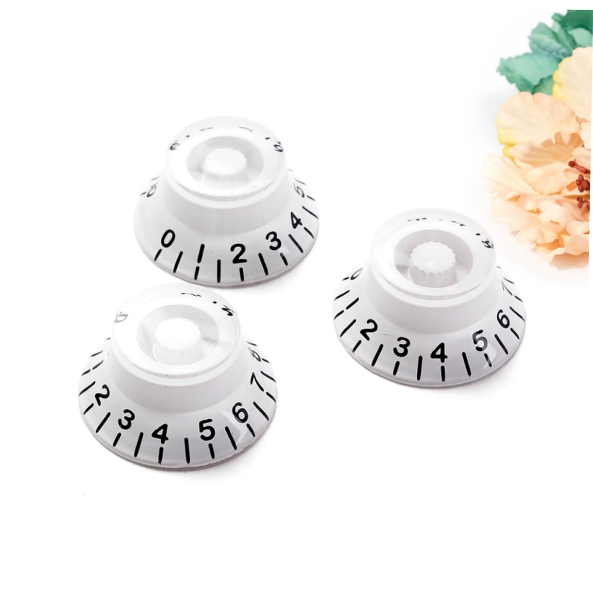 SUPVOX 6 Pcs Set Set of Guitar Tone Knobs Electric Guitar Parts Fit for / / Style Bass Knobs Volume Control