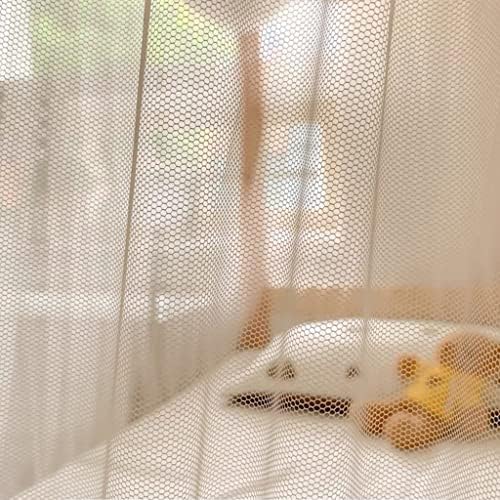 4 Corner Post Students Dorm Bunk Mosquito Net Bed Canopy Netting Students Bed Curtains for Student Dormitory School College (Coffee, Twin XL)