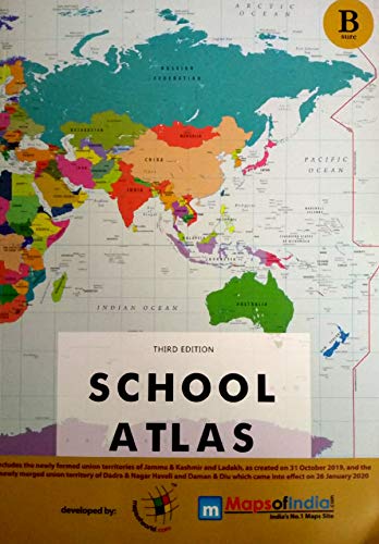 Indiannica Learning Bsure School Atlas (Third Edition - 2020)