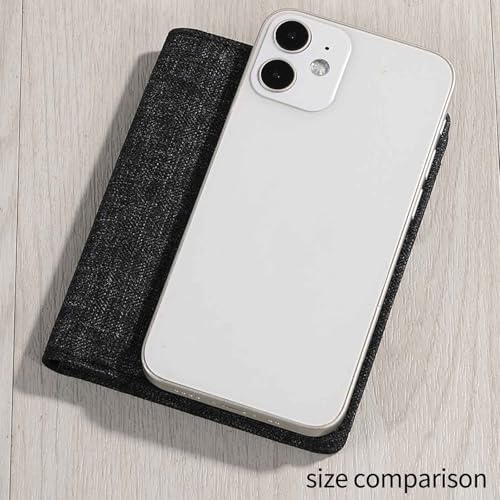 Men's Vertical Card Case, Trendy Fashion Money Clip, 8 Card Positions, Short Wallet, Minimalist Card Case (Black)4