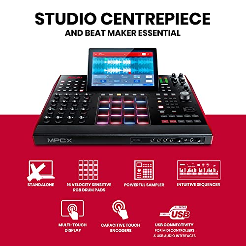 AKAI Professional MPC X Standalone Drum Machine and Sampler With 10.1