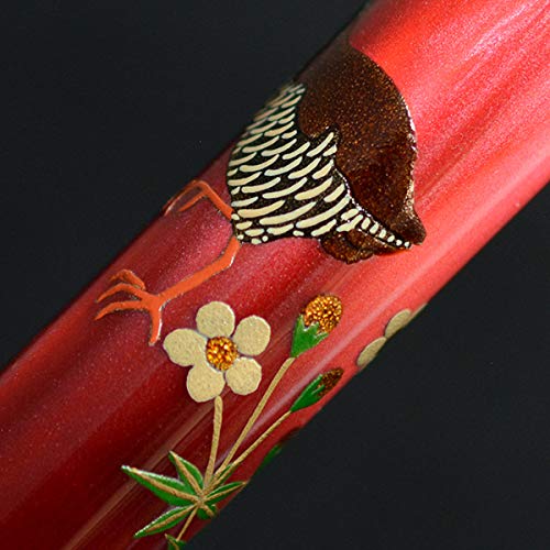 【極美品】ロメオNo.3　高蒔絵　山原水鶏　イタリアンレッド 極美品】ロメオNo.3 高蒔絵 山原水鶏 イタリアンレッド 純金
