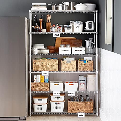 50 Pack Reusable Plastic Wire Shelf Label Holder, For Pantry Retail Merchandise Shopping Mall Store Shop Supermarket Upc Price Card Sign And Ticket Display Holder, Clip-On Design. 6Cm X 4Cm By Nubliss #TOP5